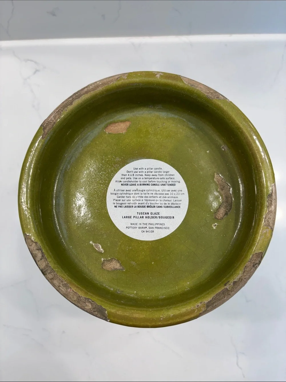 Pottery Barn tuscan glaze